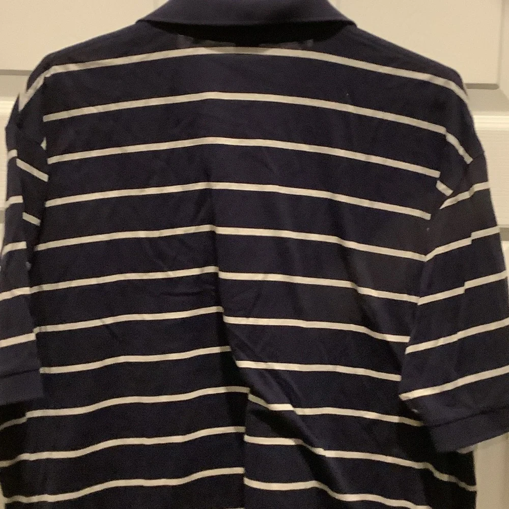 Polo‎ by Ralph Lauren Men's Navy and White Striped Polo
